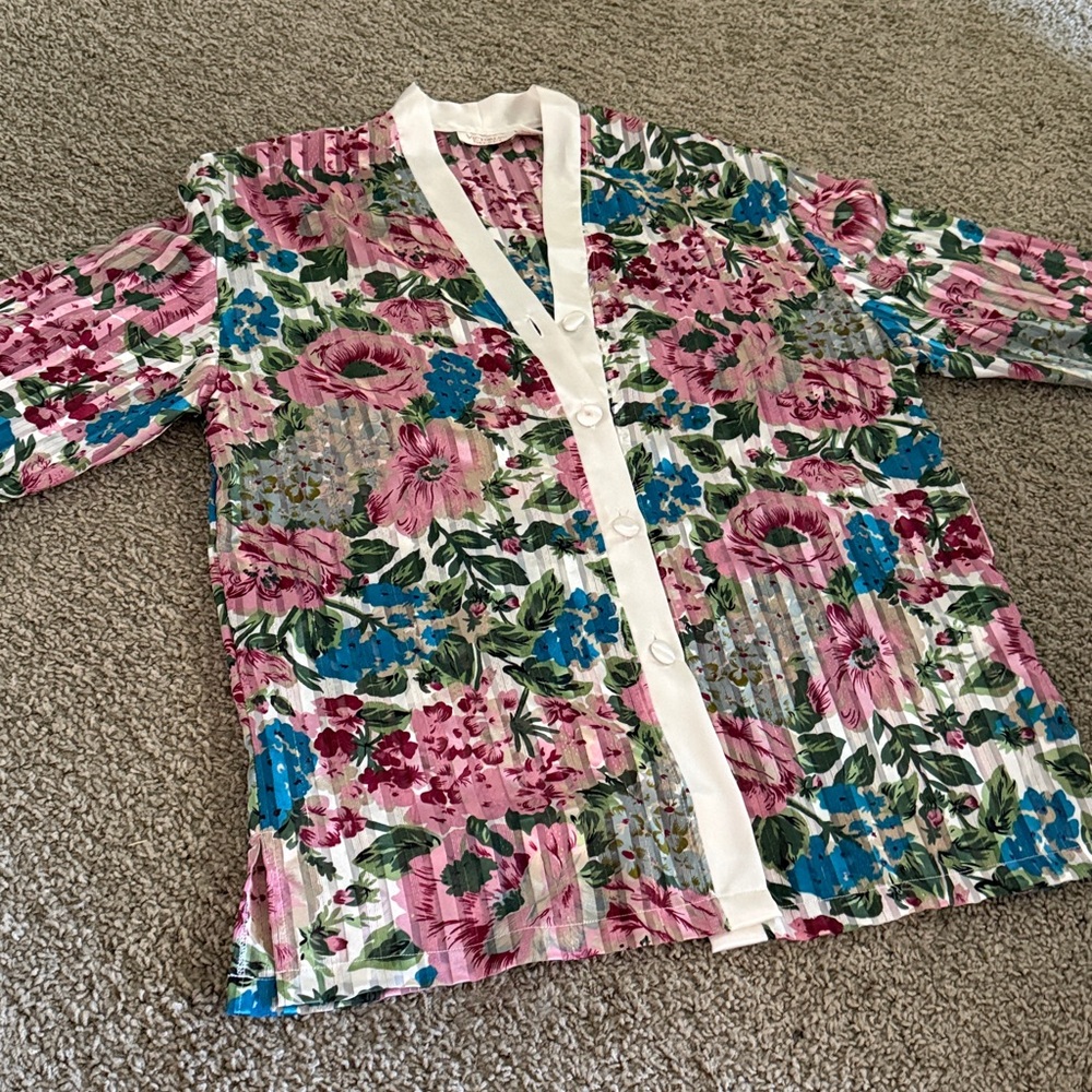 Vintage Victoria’s Secret Gold Label Semi-Sheer Button down sleep shirt